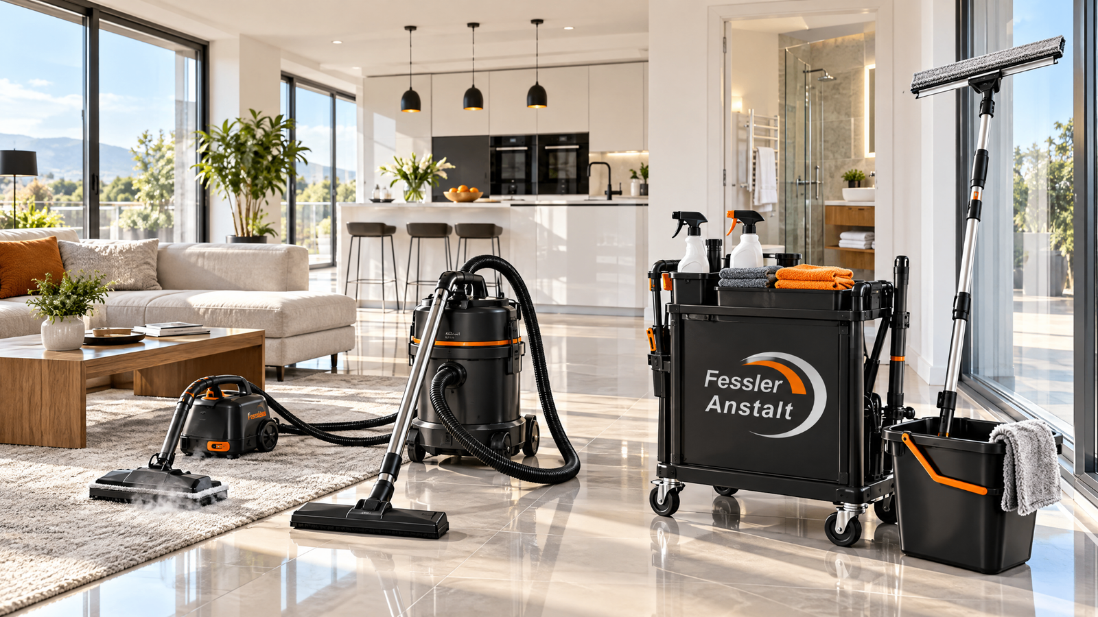 Frisch gereinigte helle Wohnung