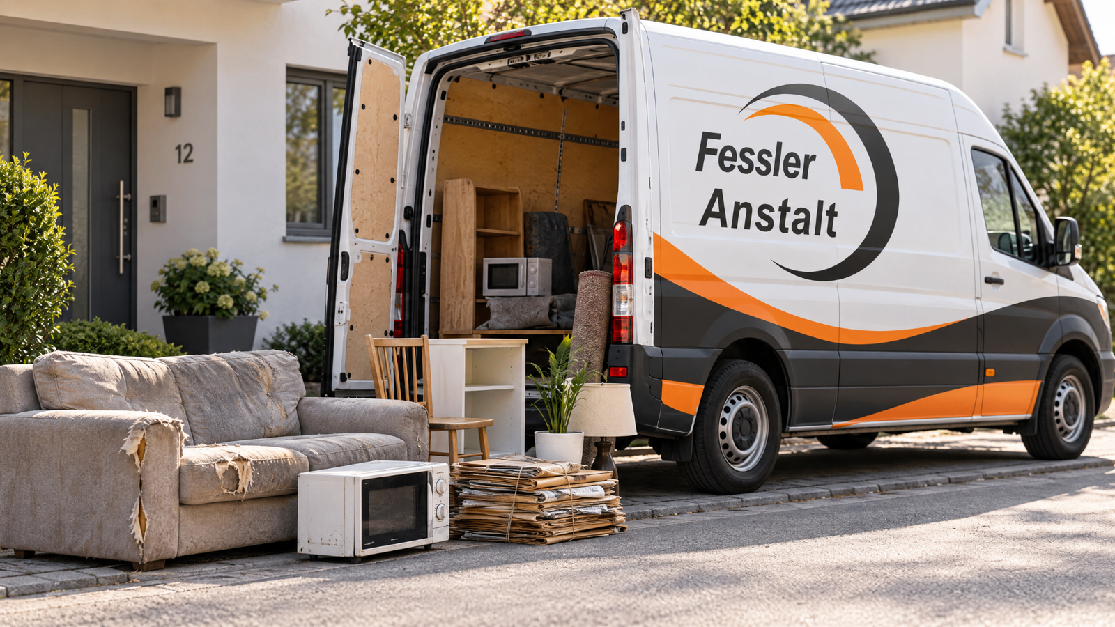 Haushaltssachen bereit zur Entsorgung