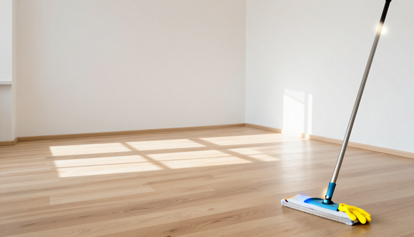 Aufgeräumte Wohnung nach der Übergabevorbereitung