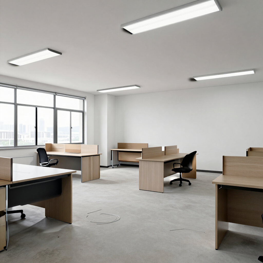 Leeres Büro nach der Räumung